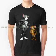 Tom & jerry design legal t-shirts na moda desenhos animados ginásio fitness 2024 - compre barato