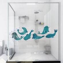 Cute Sea Lion Combination Wall sticker Living Room Bedroom Bathroom Bathtub Decor Mural Art Decals Wallpaper 2024 - buy cheap