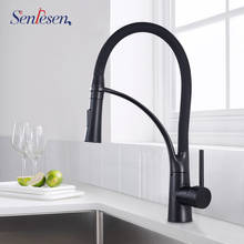 Senlesen Kitchen Faucets Pull Down Spray Head Single Handle Swivel Spring Cold and Hot Water Para Kitchen Sink Faucet 2024 - buy cheap