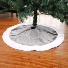 Tapete de pelúcia para árvore de natal, decoração decorativa para casa, natal, 1 peça 2024 - compre barato