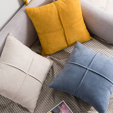 Almohada cuadrada de Color sólido para sofá, cojín decorativo para sala de estar, dormitorio, estilo nórdico Ins, decoración del hogar 2024 - compra barato