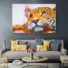 RELIABLI Leopard Pictures Canvas Painting Colorful Abstract Animal Posters And Prints Wall Art For Living Room Home Decoration 2024 - buy cheap