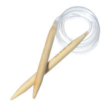 1 peça 10mm de bambu circular tricô agulhas tubo transparente crochê ganchos conjunto para fios grossos diy artesanato ferramentas 120cm de comprimento 2024 - compre barato
