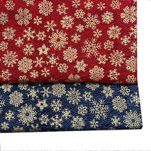 Tela de algodón con estampado de copo de nieve, tejido de color bronce para coser Kimono, muñecas y bolsas, costura, rojo, azul marino, japonés, tela de retales DIY 2024 - compra barato