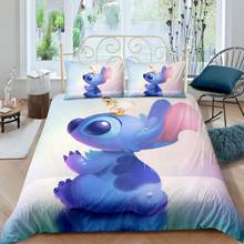 Disney Star-juego de cama de Lilo Stitch para niños y niñas, edredón, funda de almohada, tamaño individual, Queen y King 2024 - compra barato