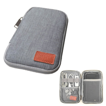 Kit de viagem bolsa pequena para telefone celular, dispositivo digital, cabo usb de dados, organizador de cabo, bolsa inserida de armazenamento 2024 - compre barato