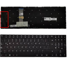 Teclado retroiluminado la rgb, novo teclado para lenovo estampada y720 argolas sn20m27285 teclado latino 2024 - compre barato