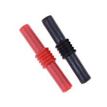 2pcs 4mm Banana Socket Female Adapter Extension Insulated Banana Plug Coupler 2x 4mm To 4mm Banana Female Plug(Black+Red) 2024 - buy cheap