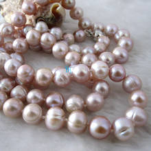 32" 8-10mm Lavender Freshwater Pearl Necklace Strand Jewelry 2024 - buy cheap
