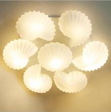 Nordic Glass Ceiling Lamp Furniture Modern Simple Living Room Living Room Conch Disc Ceiling Lamp 2024 - buy cheap