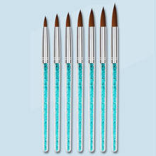 6PCS/Set Nail Brush Kit Painting Manicure  Brush For Nail Gel Art Tool Polish DIY Design Brushes Blue Handle Multi Sizes Drawing 2024 - buy cheap