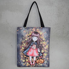 Модная женская сумка с цветочным принтом, Высококачественная прочная школьная сумка с милым мультипликационным принтом, сумка на плечо для девочек, хит продаж, сумка для покупок 2024 - купить недорого