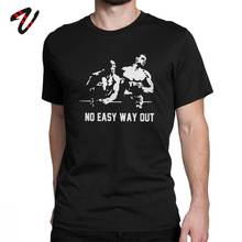 Camiseta rocky balboá masculina, camiseta de manga curta sem manga fácil, 100% algodão, camisa de personagem, fighter, camiseta, tamanho grande 2024 - compre barato