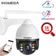 INQMEGA-cámara de seguridad CCTV para exteriores, dispositivo de vigilancia IP PTZ con WIFI, domo de velocidad, seguimiento automático, zoom óptico 5X, 2MP, Onvif, IR, 1080p 2024 - compra barato
