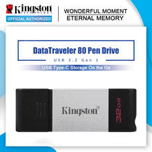 Kingston New USB Flash Drive DT80 32gb Pendrive usb 3.2 Gen 1 64GB U Disk Pen Drive usb 3.0 128gb Memory Stick Flash Memoria USB 2024 - buy cheap