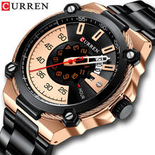 CURREN Top Brand Men Stainless Steel Sports Watches Quartz Military Watch Fashion Causal Male Clock Auto Date Relogio Homem 2024 - buy cheap