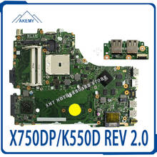 Send  board+X750DP motherboard For Asus X750DP K550D X550D K550DP X550DP laptop motherboard rev2.0 X750DP mainboard original 2024 - buy cheap