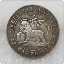 1848 итальянские Штаты 5 лир копия 2024 - купить недорого