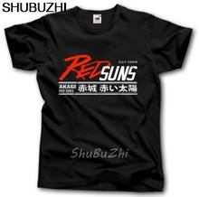 New shubuzhi Fashion Men'S High Quality Tees Initial D Red Suns Anime Drift Japan  Racings Roku Hachi Fishing T Shirts sbz3219 2024 - buy cheap