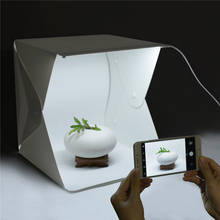 Mini caixa de iluminação para fotografia, portátil, dobrável, softbox, luz led, plano de fundo, fotografia, câmera dslr 2024 - compre barato