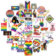 Adesivos gays coloridos engraçados, adesivos para guitarra skate, motocicleta, carro, mochila escolar, laptop, mala de bicicleta, peças 2024 - compre barato