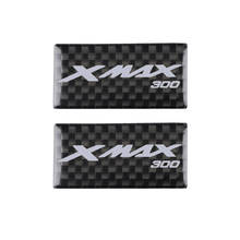 Xmax300 adesivo de fibra de carbono para motocicleta kodaskin 3d, adesivo de logotipo yamaha xmax 300 x-max, acessórios 2024 - compre barato