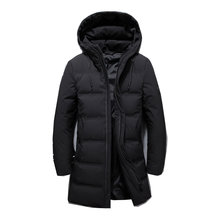 Clothing men's winter thick feather long coat and 80% duck down fashionable hooded jacket men's jacket 2024 - buy cheap