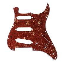 Красная накладка "под черепаху" для электрогитары Fender Stratocaster 2024 - купить недорого