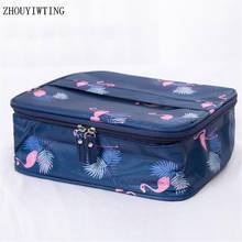 Travel Waterproof Portable Cosmetic Storage Bag For Women Flamingo Makeup Beauty Cases Toiletries Organizer Hanging Wash Pouch 2024 - buy cheap