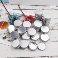 30 Pack Aluminum Silver Round Metal Tin Storage Jar Containers with Screw Top Lids For Storing Make Up Samples Lip Balm Creams 2024 - buy cheap