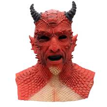 Demon Horror Lord Diablo Belial Mask Cosplay Boss Belial Latex Masks Gloves Halloween Carnival Party Costume Props 2024 - buy cheap