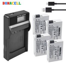 Bonacell LP-E8 LP E8 LPE8 Camera Battery + LCD Charger For Canon EOS 550D 600D 650D 700D Kiss X4 X5 X6i X7i Rebel T2i T3i T4i 2024 - buy cheap