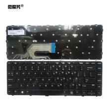 Teclado para ordenador portátil HP Probook, 430 G3 430 G4 440 G3 440 G4 445 G3 640 G3 645 G2 G2, teclado en inglés y negro con marco, novedad en EE. UU. 2024 - compra barato
