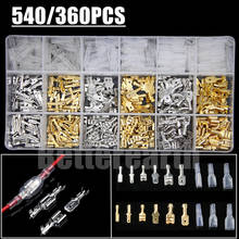 540/360PCS 2.8/4.8/6.3mm Male Female Spade Connectors Wire Crimp Terminals Plugs with Insulating Sleeve Assortment Kit 2024 - buy cheap