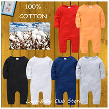 Infant Baby Clothes Blank Romper Long Sleeve 100% Cotton Girls Boys New Born Clothes Toddler Roupa De Bebes Infantil 2024 - buy cheap