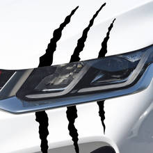 Car Styling Stickers Scratch Stripe Headlight Decal For Renault Megane 2 Logan Captur Alfa Romeo 159 Chevrolet Cruze Jeep 2024 - buy cheap