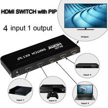 4x1 HDMI переключатель, 3D переключатель, 4K, 4 в 1, видеопреобразователь с изображением в изображении, ИК-пульт дистанционного управления для PS3, DVD, ноутбука, ПК, ТВ, HD ТВ 2024 - купить недорого