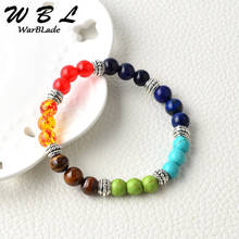 WBL Natural Stone Bracelet Lava Turquoises Beads Chakra Bracelets Bangle for Women Handmade Wristband Elegant Jewelry 2024 - buy cheap