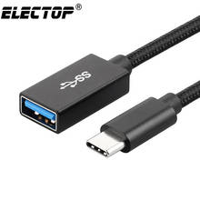 Кабель-адаптер Type-C OTG USB 3,1 Type C Male To USB 3,0 A Женский OTG адаптер для передачи данных 12 см для Samsung Galaxy S9/S8 MacBook Pro 2024 - купить недорого