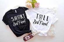 Sugarbaby New Arrival Tall Best Friend Short Best Friend Best Friend gift Matching Tees bff t shirts Short Sleeve Clothing 2024 - buy cheap