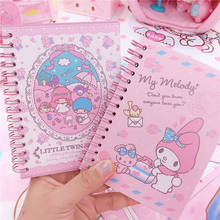 Kawaii Cartoon Portable Coil Notepad Hard Cover Pocket Notebook Student School Supplies 2024 - buy cheap