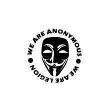 we are anonymous Funny Car Sticker Decal For Car Laptop Truck Bumper Window Decor Decals Car Stickers AL408 2024 - buy cheap