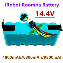 100%New Battery for Kitfort KT504 Haier T322 T320 Panda X500 X580 X600 Ecovacs Mirror CR120 Dibea Robotic Vacuum Cleaner 9800mAh 2024 - buy cheap