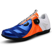 Respirável não-travamento sapatos de ciclismo das mulheres dos homens da bicicleta de estrada sapatos ultraleve athletic racing tênis d0891 2024 - compre barato