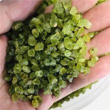Pedra natural perido quartzo olivine verde cristal mineral espécime rocha chip cascalho bruto pedra preciosa decoração 2024 - compre barato