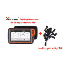 Global Version Xhorse VVDI Key Tool Plus Pad Full Configuration All-in-One Programmer with 10pcs VVDI Super Chip XT27 2024 - buy cheap