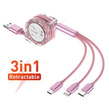 3in1 2in1 micro usb tipo c 8 pinos multi cabo do carregador para o iphone 13 12 11 huawei p40 pro cabo do telefone móvel cabo de carregamento cabel 2024 - compre barato