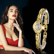 2019 Women Watches Rhinestone Gold Bracelet Classic Ladise Watches Vintage Quartz Women Wrist Watch Relogio Feminino 2024 - buy cheap
