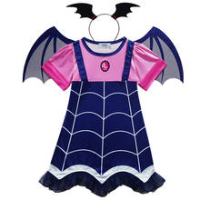 Страшные костюмы Vampirina, косплей для детей, одежда на Хэллоуин, карнавал, выступление, страшные костюмы вампира для девочек 2024 - купить недорого