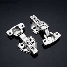10pcs/lot high quality stainless steel hinge damping hydraulic buffer hinge cabinet hinge furniture hardware accessories 2024 - buy cheap